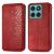 Чохол Deexe Rhombus Wallet для Motorola Moto G17 Power / G15 Power / G15 - Red: фото 1 з 6