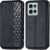 Чехол Deexe Rhombus Wallet для Motorola Moto G75 - Black: фото 1 из 6