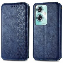 Чехол Deexe Rhombus Wallet для OnePlus Nord N30 SE - Blue: фото 1 из 6