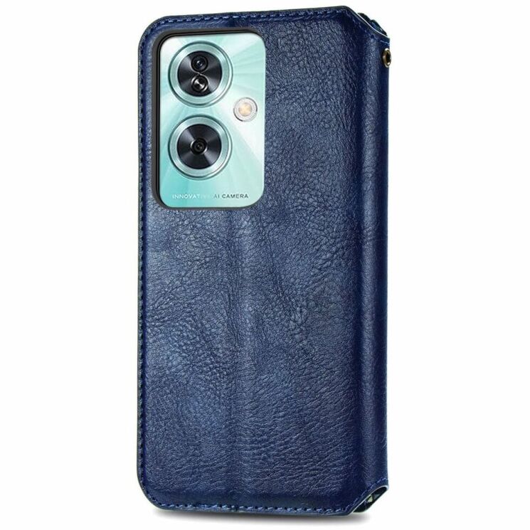 Чехол Deexe Rhombus Wallet для OnePlus Nord N30 SE - Blue: фото 5 из 6