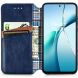 Чехол Deexe Rhombus Wallet для OPPO Reno 15 F/FS - Blue (405841L). Фото 2 из 9