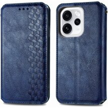 Чехол Deexe Rhombus Wallet для OPPO Reno 15 F/FS - Blue: фото 1 из 9