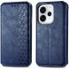 Чехол Deexe Rhombus Wallet для OPPO Reno 15 F/FS - Blue (405841L). Фото 1 из 9