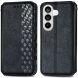 Чехол Deexe Rhombus Wallet для Samsung Galaxy S26 Plus - Black (404368B). Фото 1 из 6