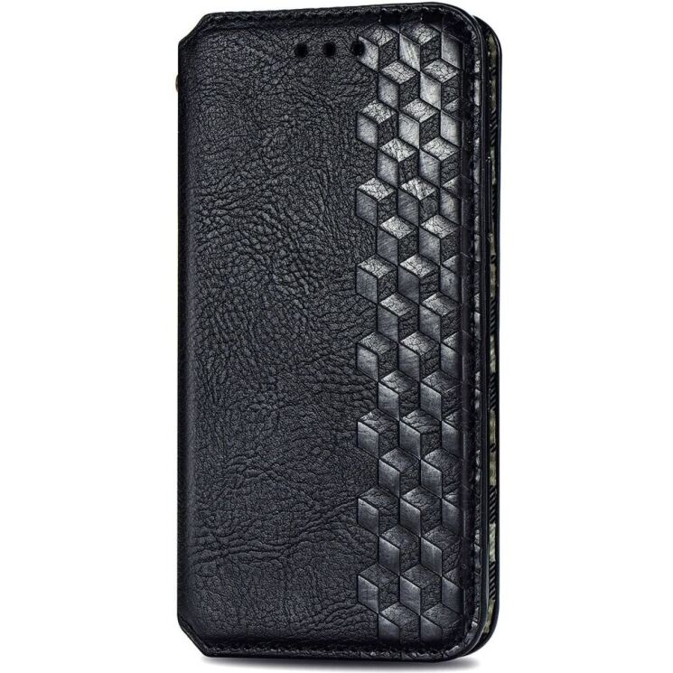 Чохол Deexe Rhombus Wallet для TECNO Spark 30C - Black: фото 5 з 6