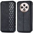 Чохол Deexe Rhombus Wallet для TECNO Spark 30C - Black (361715B)