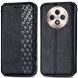 Чохол Deexe Rhombus Wallet для TECNO Spark 30C - Black (361715B). Фото 1 з 6