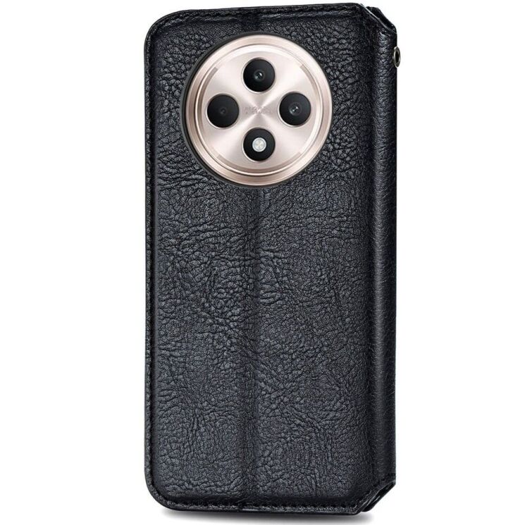 Чохол Deexe Rhombus Wallet для TECNO Spark 30C - Black: фото 4 з 6