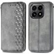 Чехол Deexe Rhombus Wallet для Xiaomi 15T - Grey (391054H)