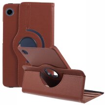 Чехол Deexe Rotation для Samsung Galaxy Tab A9 (X110/115) - Brown: фото 1 из 11