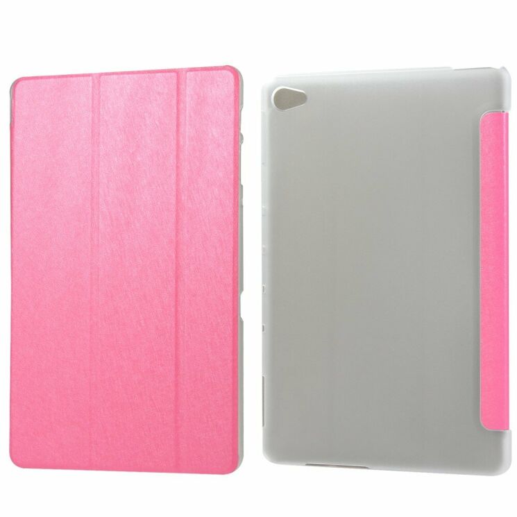 Чехол Deexe Silk Texture для Huawei MediaPad M5 Lite 10 - Rose: фото 1 из 2