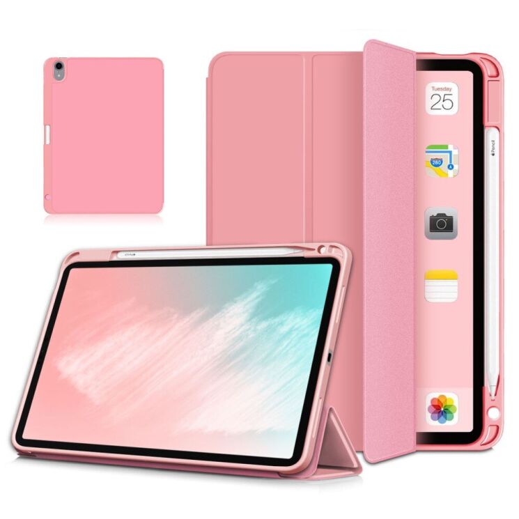 Чехол Deexe Smart Cover для Apple iPad Air 4 / 5 10.9 (2020/2022) / Air 11 M3/M2 (2025/2024) - Pink: фото 1 из 11