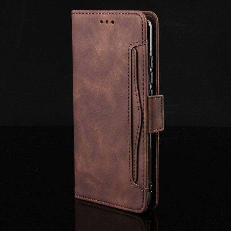 Чехол Deexe Wallet Stand для HMD Skyline - Brown: фото 7 из 8