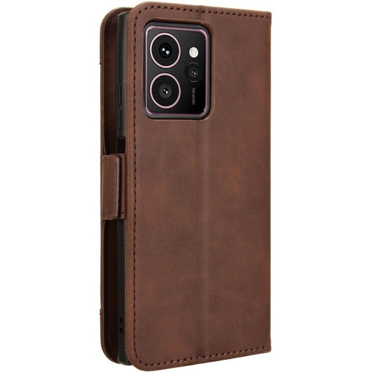 Чехол Deexe Wallet Stand для HMD Skyline - Brown: фото 6 из 8