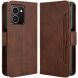 Чехол Deexe Wallet Stand для HMD Skyline - Brown (365809Z). Фото 1 из 8