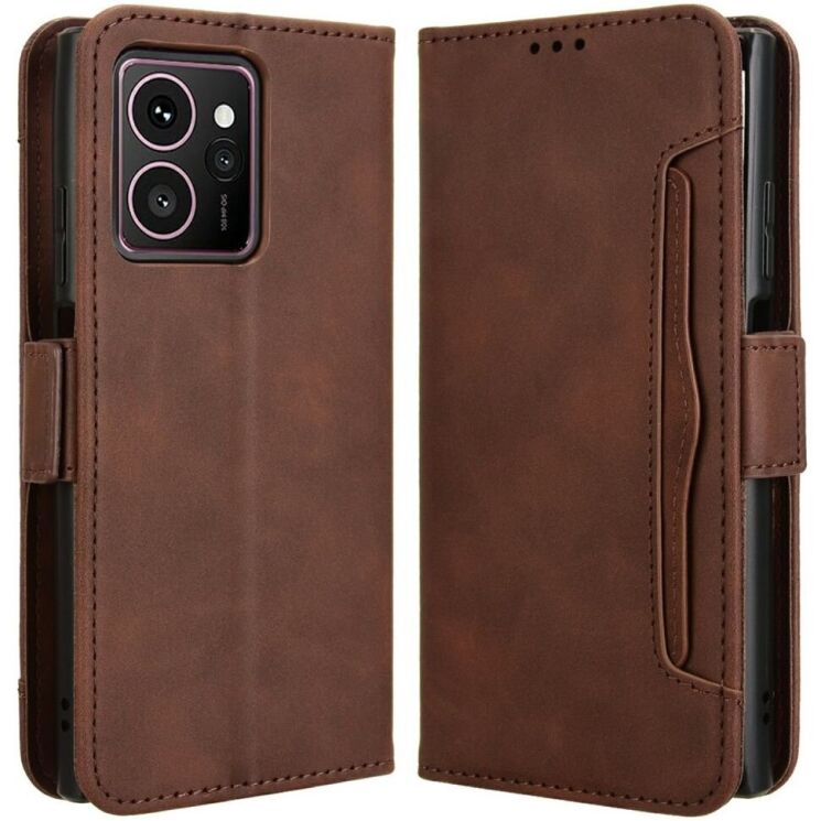 Чехол Deexe Wallet Stand для HMD Skyline - Brown: фото 1 из 8