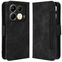Чехол Deexe Wallet Stand для Infinix Note 40 - Black: фото 1 из 7