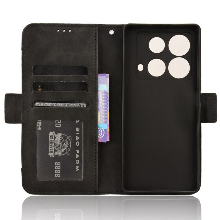 Чехол Deexe Wallet Stand для Infinix Note 40 - Black: фото 5 из 7