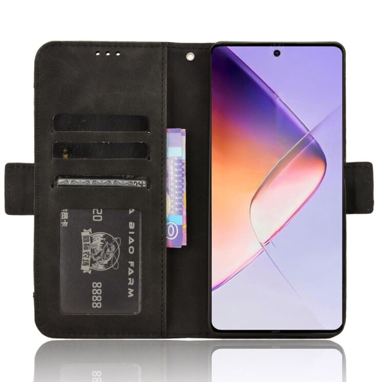Чехол Deexe Wallet Stand для Infinix Note 40 - Black: фото 3 из 7