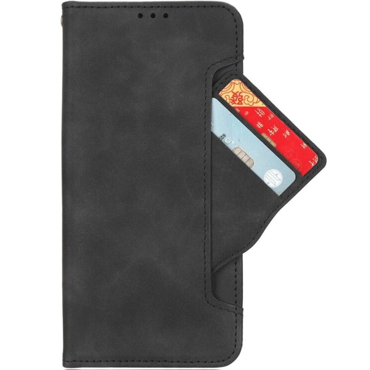 Чехол Deexe Wallet Stand для Motorola Edge 50 Fusion - Black: фото 2 из 7