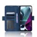 Чохол-книжка з кишеньками Deexe Wallet Stand для Motorola Moto G200 - Blue (293417L). Фото 4 з 7