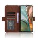 Чехол Deexe Wallet Stand для Motorola Moto G75 - Brown (367834Z). Фото 3 из 8