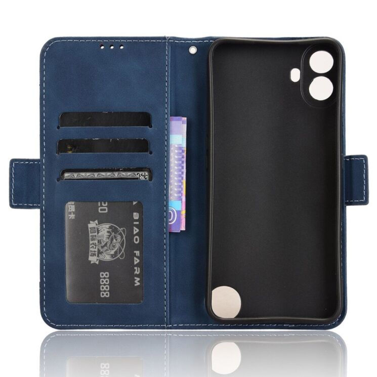 Чехол Deexe Wallet Stand для Nothing CMF Phone 1 - Blue: фото 5 из 7