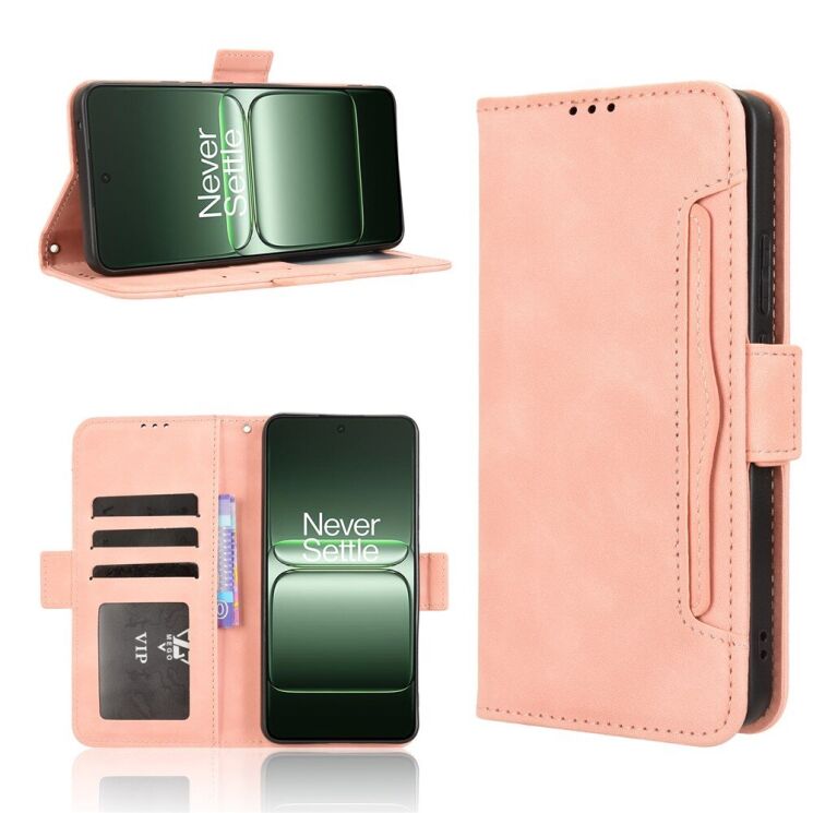 Чохол Deexe Wallet Stand для OnePlus Nord CE 5 / Ace 5 Racing - Pink: фото 9 з 14