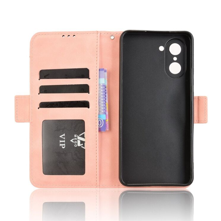 Чохол Deexe Wallet Stand для OnePlus Nord CE 5 / Ace 5 Racing - Pink: фото 5 з 14