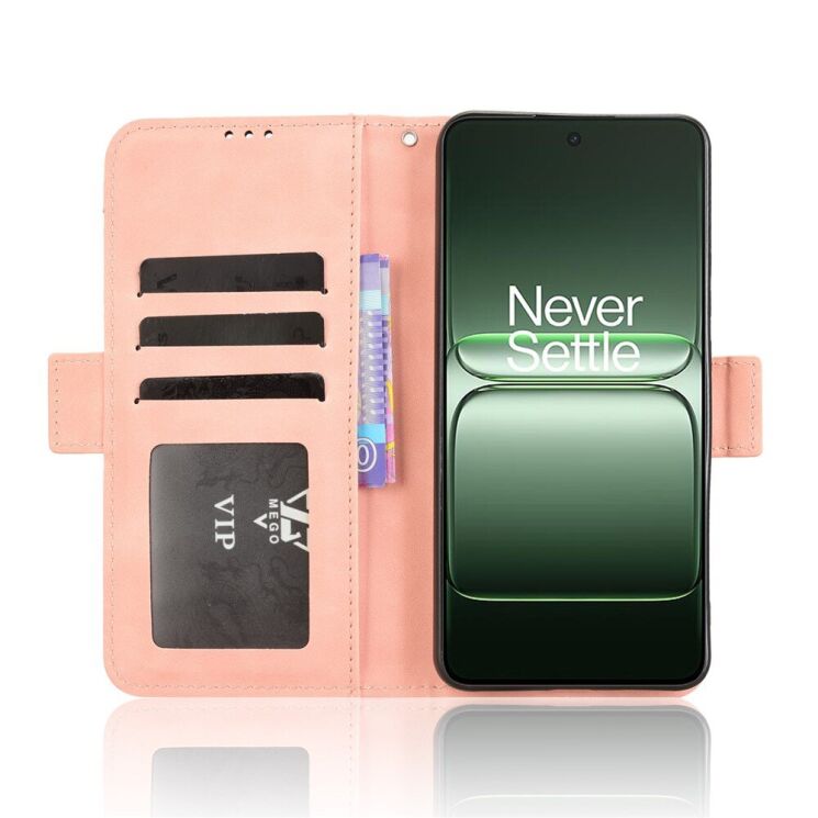 Чохол Deexe Wallet Stand для OnePlus Nord CE 5 / Ace 5 Racing - Pink: фото 6 з 14