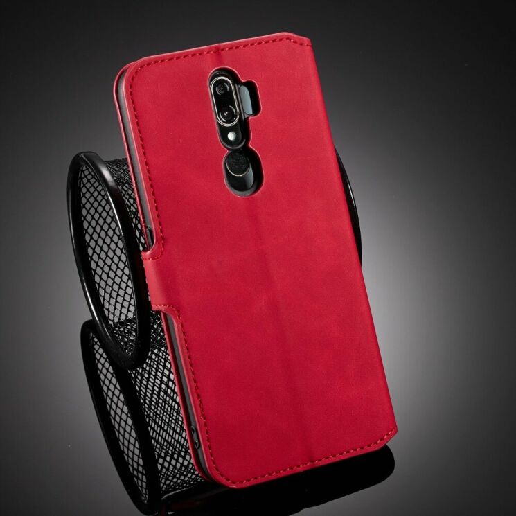 Чехол DG.MING Retro Style для OPPO A5 2020 / A9 2020 - Red: фото 9 из 10