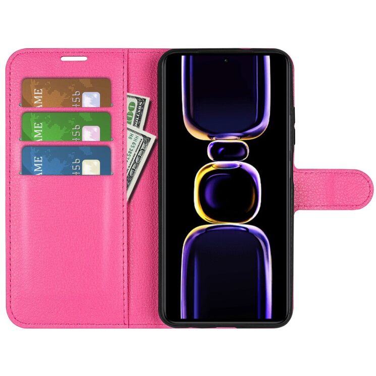 Чохол-книжка Deexe Book Type для Xiaomi Poco F5 Pro / Redmi K60 / Redmi K60 Pro - Rose: фото 2 з 10