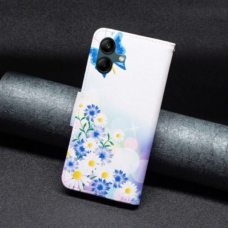 Чехол-книжка Deexe Color Wallet для Samsung Galaxy A05 (A055) - Butterfly and Flowers: фото 6 из 8