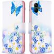 Чехол-книжка Deexe Color Wallet для Samsung Galaxy A05 (A055) - Butterfly and Flowers (340406D)