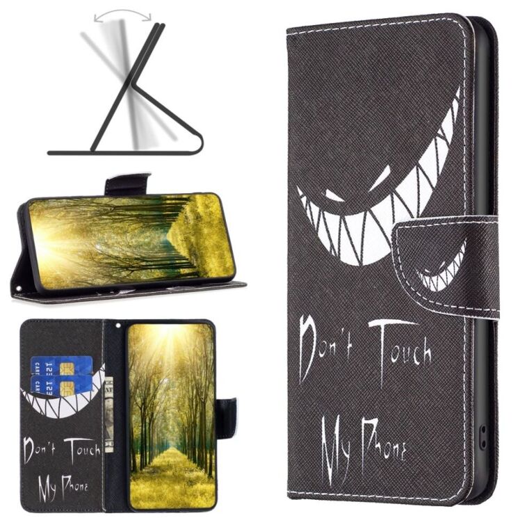 Чехол-книжка Deexe Color Wallet для Samsung Galaxy A05s (A057) - Don't Touch My Phone: фото 2 из 8