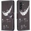Чехол-книжка Deexe Color Wallet для Samsung Galaxy A05s (A057) - Don't Touch My Phone (340306C)