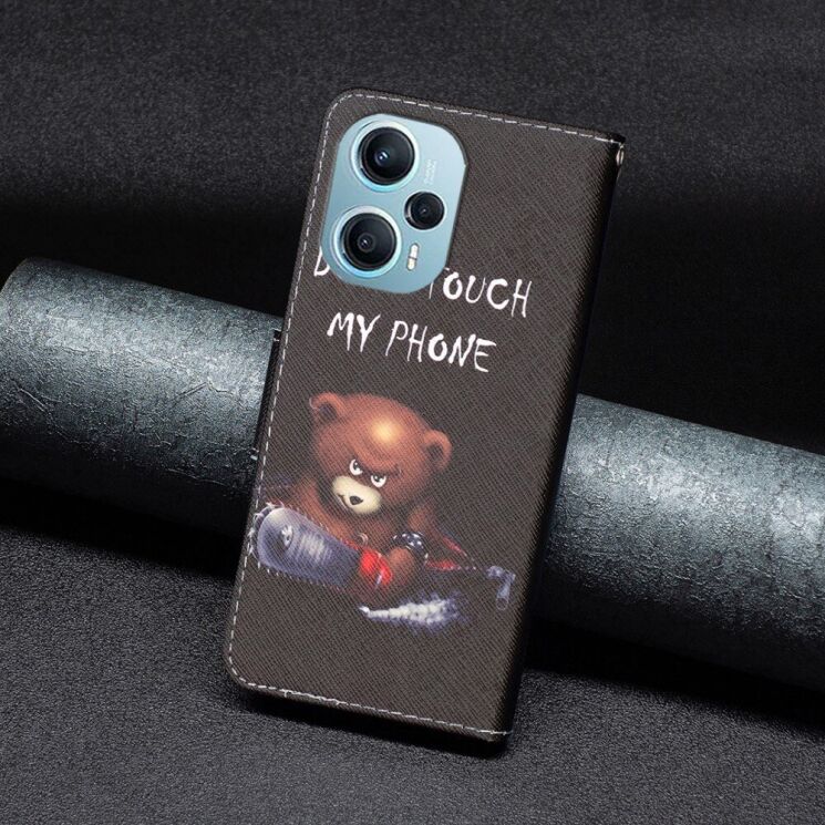 Чехол-книжка Deexe Color Wallet для Xiaomi Poco F5 / Redmi Note 12 Turbo - Bear: фото 4 из 8