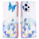 Чехол-книжка Deexe Color Wallet для Xiaomi Poco X5 Pro / Redmi Note 12 Pro 5G - Butterfly and Flowers (318717A). Фото 2 из 8