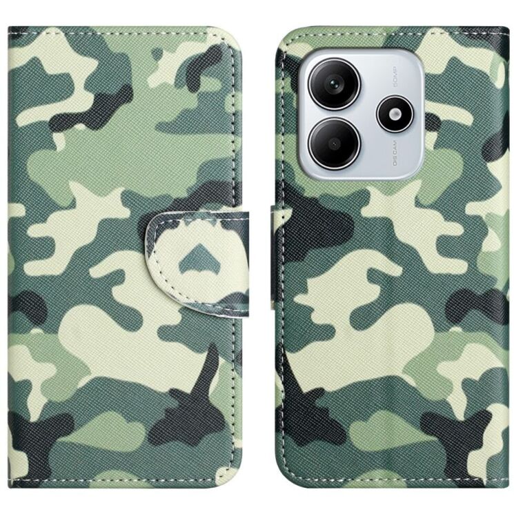 Чохол-книжка Deexe Color Wallet для Xiaomi Redmi Note 14 4G - Camouflage: фото 1 з 5