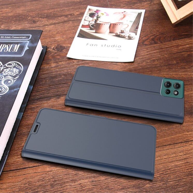 Чохол-книжка Deexe Faro Wallet для Motorola Edge 50 - Blue: фото 7 з 7