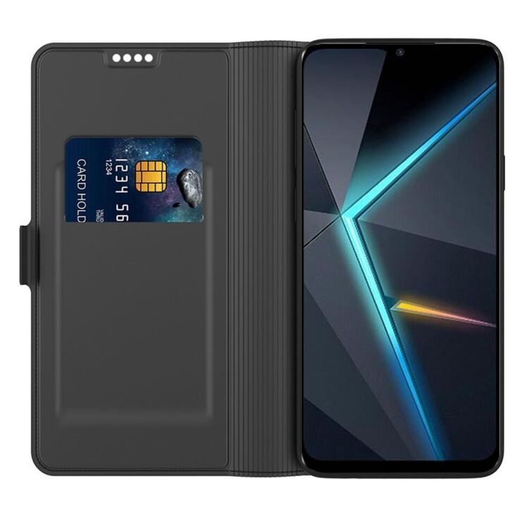 Чехол-книжка Deexe Faro Wallet для ZTE Nubia Focus - Black: фото 2 из 7