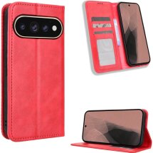 Чохол-книжка Deexe Retro Style для Google Pixel 11 / 11 Pro - Red: фото 1 з 19