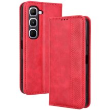 Чохол-книжка Deexe Retro Style для Infinix Hot 70 Pro - Red: фото 1 з 18
