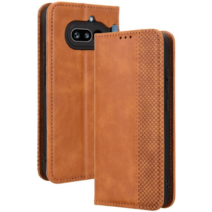 Чохол-книжка Deexe Retro Style для Nothing Phone (4a) - Brown (411308Z) Чохол-книжка Deexe Retro Style для Nothing Phone (4a) - Brown: фото 1 з 17