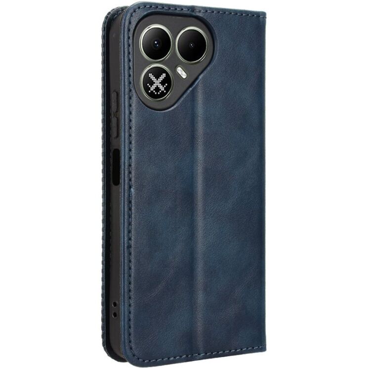 Чехол-книжка Deexe Retro Style для TECNO Pova 8 - Blue: фото 8 из 19