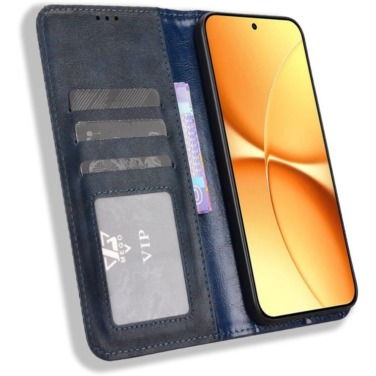 Чохол-книжка Deexe Retro Style для Xiaomi Poco X8 Pro Max - Blue (408904L) Чохол-книжка Deexe Retro Style для Xiaomi Poco X8 Pro Max - Blue: фото 5 з 20