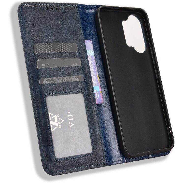 Чохол-книжка Deexe Retro Style для Xiaomi Poco X8 Pro Max - Blue (408904L) Чохол-книжка Deexe Retro Style для Xiaomi Poco X8 Pro Max - Blue: фото 4 з 20