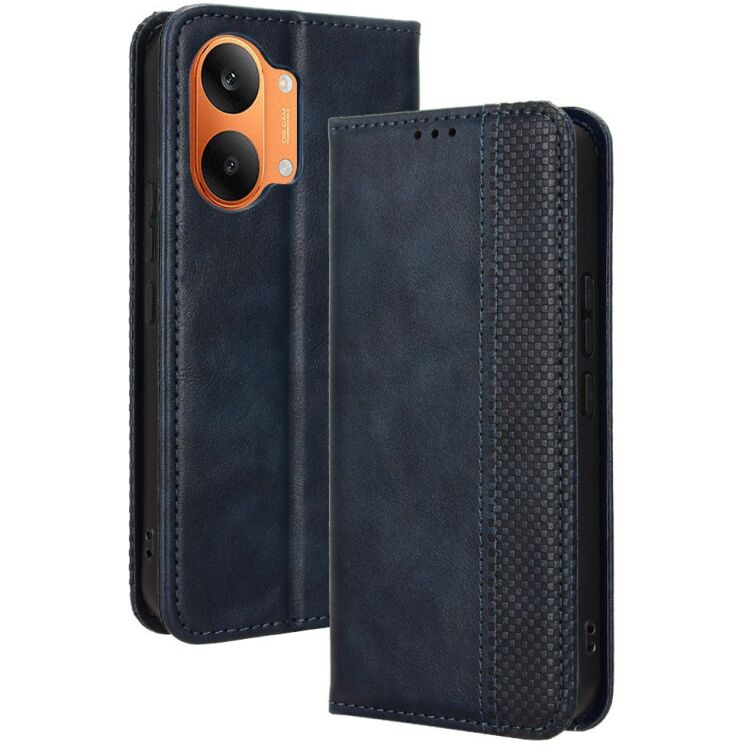 Чохол-книжка Deexe Retro Style для Xiaomi Poco X8 Pro Max - Blue (408904L) Чохол-книжка Deexe Retro Style для Xiaomi Poco X8 Pro Max - Blue: фото 8 з 20