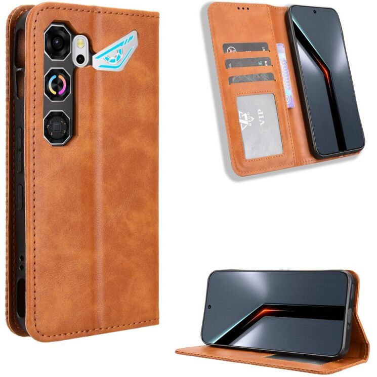 Чехол-книжка Deexe Retro Style для ZTE Nubia Neo 5 GT - Brown (432001Z) Чехол-книжка Deexe Retro Style для ZTE Nubia Neo 5 GT - Brown: фото 1 из 19
