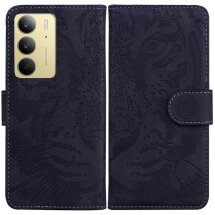 Чехол-книжка Deexe Tiger для Realme C75 - Black: фото 1 из 7